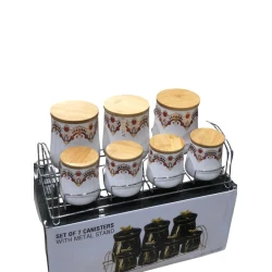 Набор емкостей для специй smil_1077, белый, 7 шт.