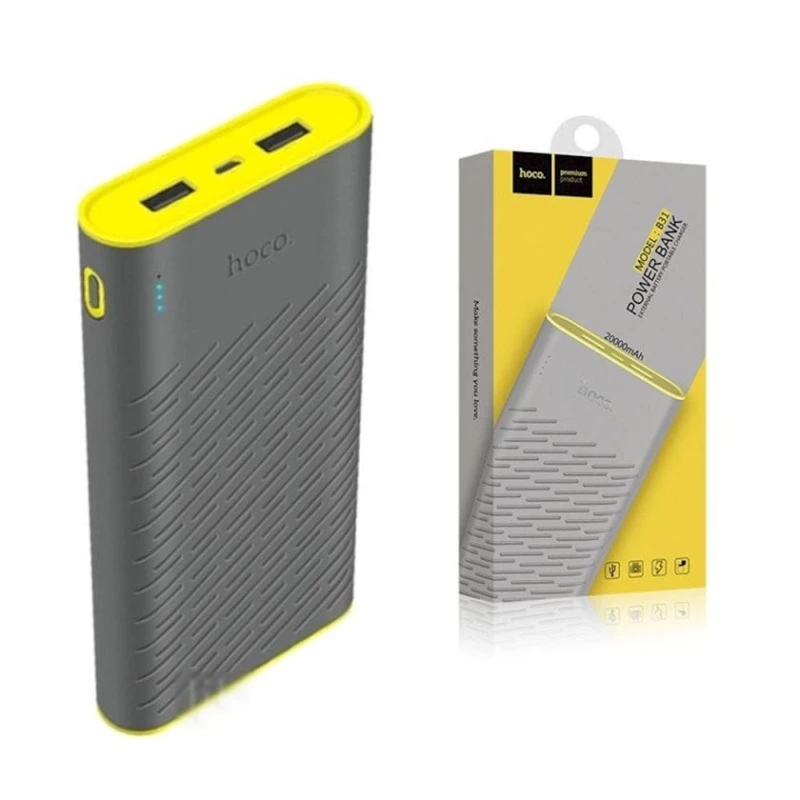 Внешний аккумулятор Hoco B31 20000 mAh, Серый Внешний аккумулятор Hoco B31 20000 mAh, Серый