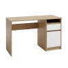 Письменный стол Jysk Billund 3681622, ДСП/меламин, белый/коричневый, 55х128х75 см