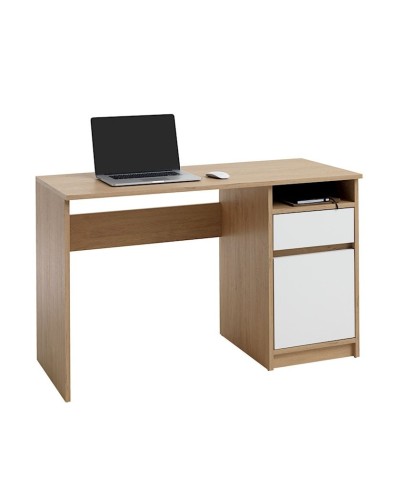 Yazı masası Jysk Billund 3681622, DSP/melamin, ağ/qəhvəyi, 55х128х75 sm
