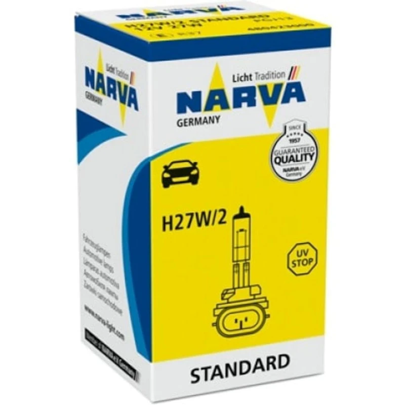 Avtomobil faraları üçün halogen lampa Narva 48042 H27W/2, 12V, 27W 881