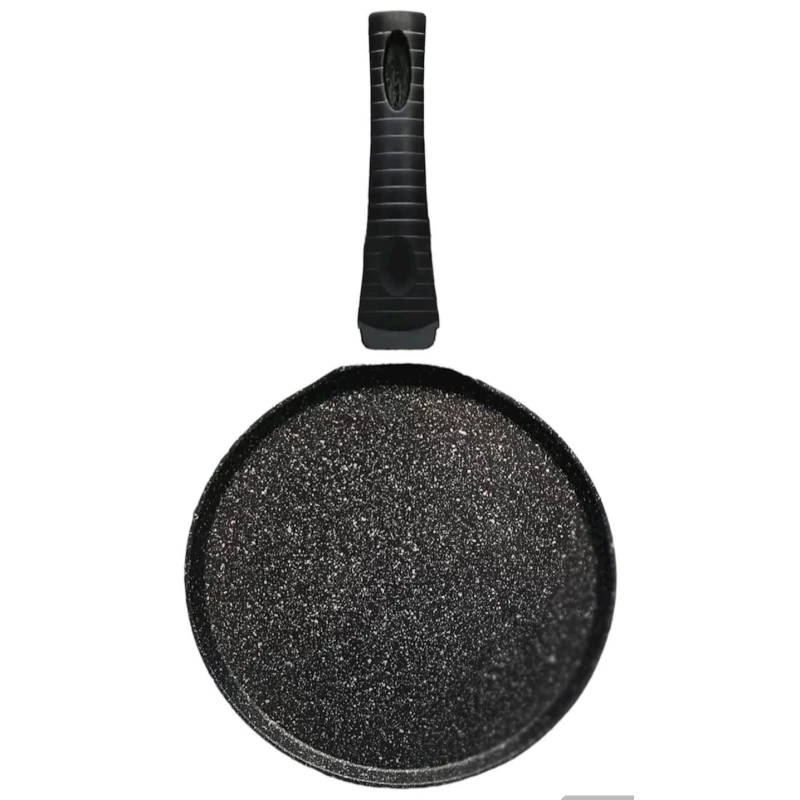 Сковородка для блинов HEM-0000111_shop, 28 см, гранит, черный