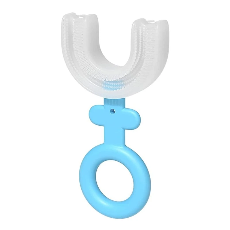 Uşaqlar üçün diş fırçası U-formalı, mavi Uşaqlar üçün diş fırçası U-formalı, mavi