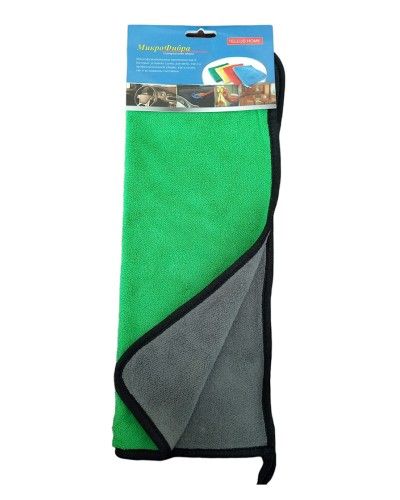 Avtomobil üçün mikrofiber salfeti, 39х27 sm, Yaşıl/Boz