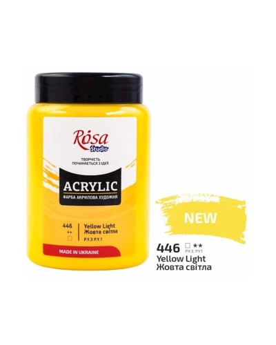 Akril boya Rosa Studio 446 Yellow Light, 400 ml