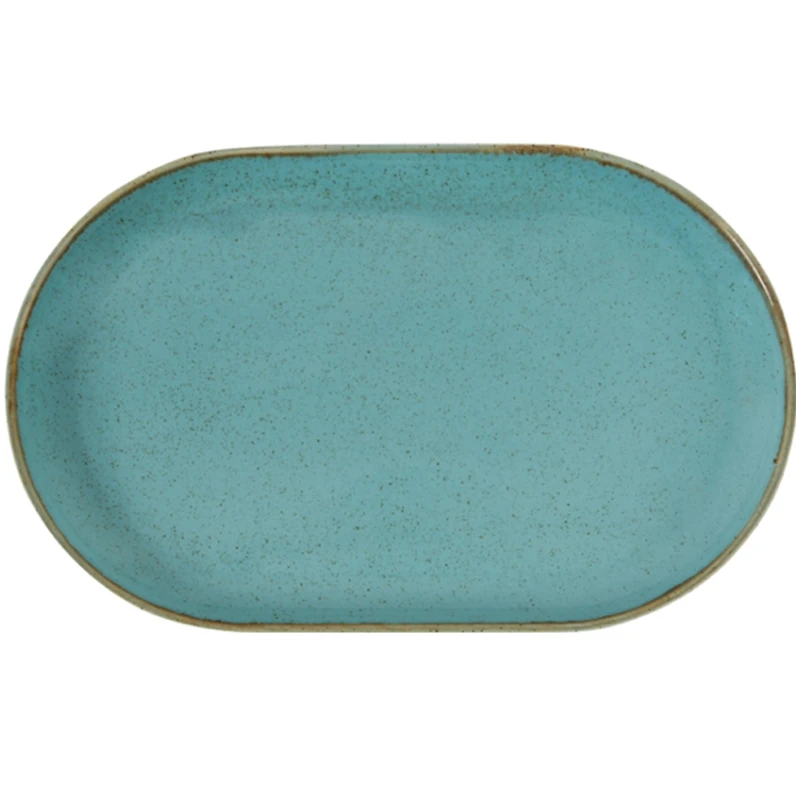 Блюдо Porland Seasons 04ALM002565, 32x20 см, фарфор, бирюзовый