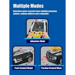 Полицейский автомобиль B022HQQ, пластик, черный