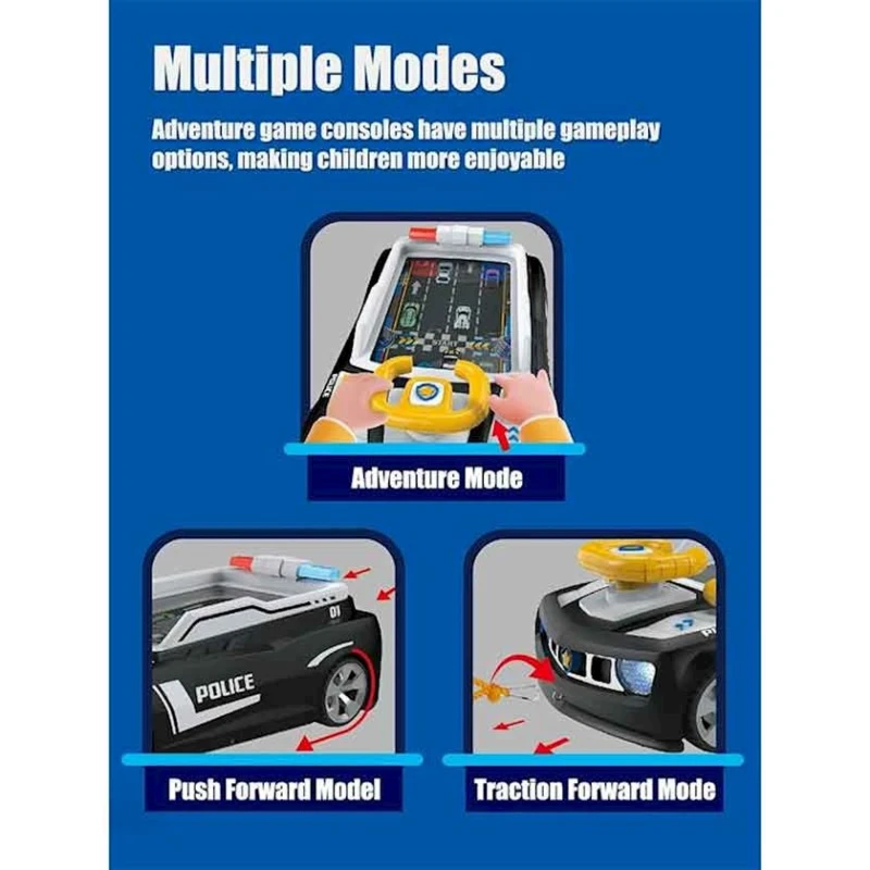 Polis maşını B022HQQ, plastik, qara