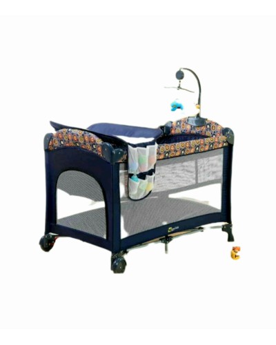 Manej-çarpayı Cool Baby 970 Blue, 4 yaşa qədər, 76x110x76 sm, göy