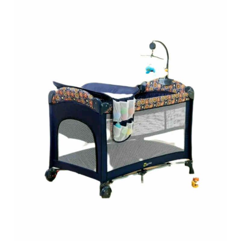 Манеж-кровать Cool Baby 970 Blue, до 4 лет, 76x110x76 см, синий Манеж-кровать Cool Baby 970 Blue, до 4 лет, 76x110x76 см, синий