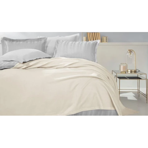 Покрывало пике Yataş Anders, 160x220 см, односпальный, бамбук/хлопок, светло-желтый