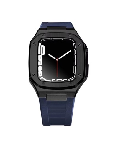 Qayış və çexol SW707 Apple Watch 44/45mm üçün Blue/Black
