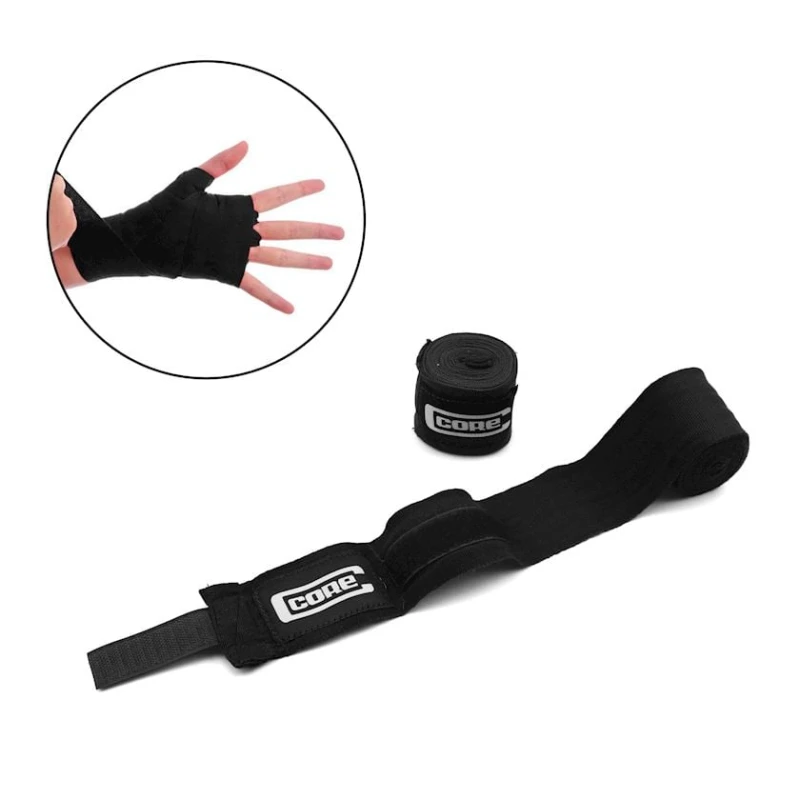 Боксерский бинт, 3 м, ткань, красный Боксерский бинт, 3 м, ткань, красный