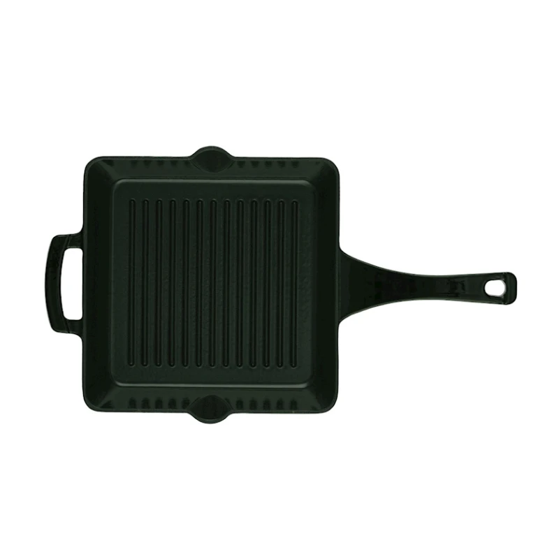 Сковородка-гриль Gipfel Majolica 2287, 27х27 см, чугун, черная Сковородка-гриль Gipfel Majolica 2287, 27х27 см, чугун, черная