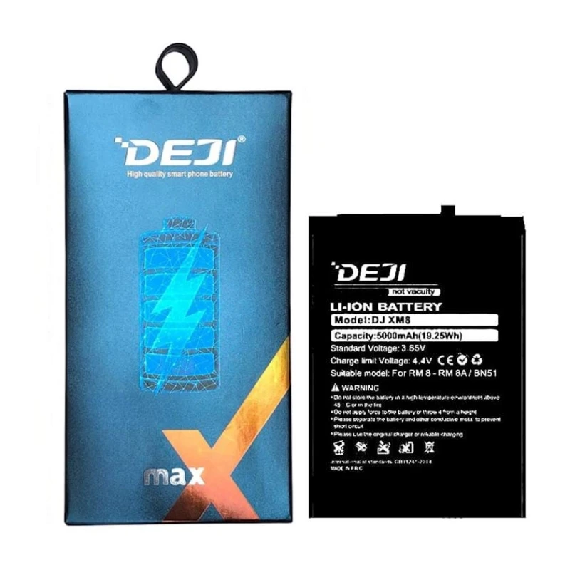 Аккумулятор Deji DJ XM8 для Xiaomi Redmi 8/Redmi 8A 5000 mAh (DJIBN51) Аккумулятор Deji DJ XM8 для Xiaomi Redmi 8/Redmi 8A 5000 mAh (DJIBN51)