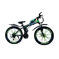 Горный велосипед VeloStrim 26 черный/зеленый