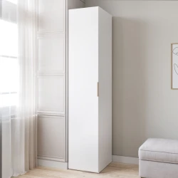 Шкаф Art Mebel 2, 210x50x45 см, ламинат, белый