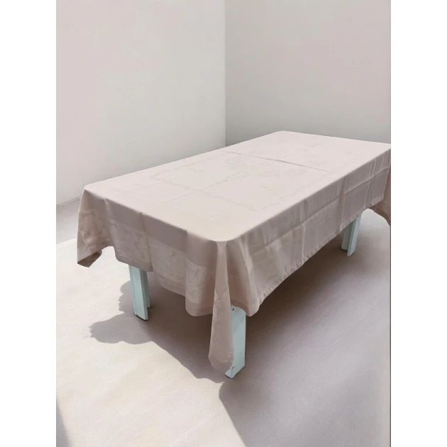 Скатерть Narlı NRl-00689, тефлон, розовая, 160х400 см