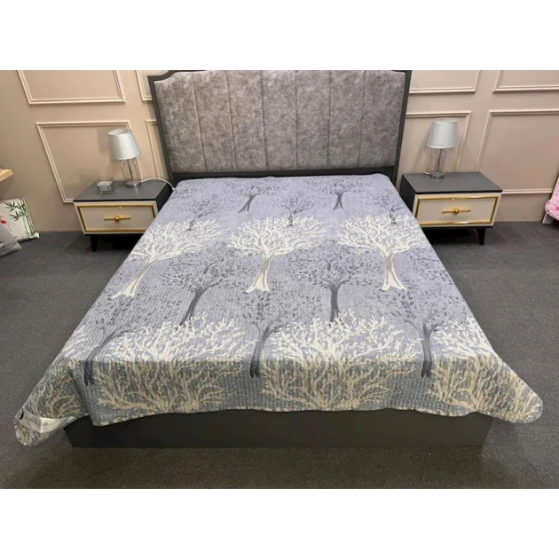 Покрывало Moon Stars YO-DM-014, 200x230 см, евро макси, серое Покрывало Moon Stars YO-DM-014, 200x230 см, евро макси, серое