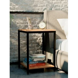 Тумба 3563_LoftSteelVotan, 40x40x55 см, коричневая Тумба 3563_LoftSteelVotan, 40x40x55 см, коричневая