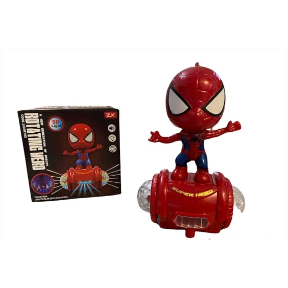 Интерактивная игрушка Rotating Hero, 22x16 см, световая, музыкальная, синяя/красная, 3+ Интерактивная игрушка Rotating Hero, 22x16 см, световая, музыкальная, синяя/красная, 3+