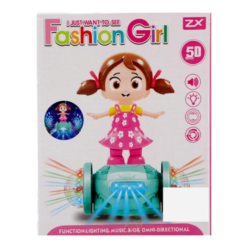 İnteraktiv kukla Fashion Girl ZX578, musiqi və səs effekti ilə, 23 sm İnteraktiv kukla Fashion Girl ZX578, musiqi və səs effekti ilə, 23 sm