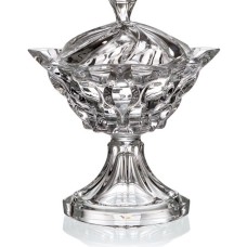 Şirniyyat qabı Hom-me 104357, 62x42x25 sm, büllur, şəffaf