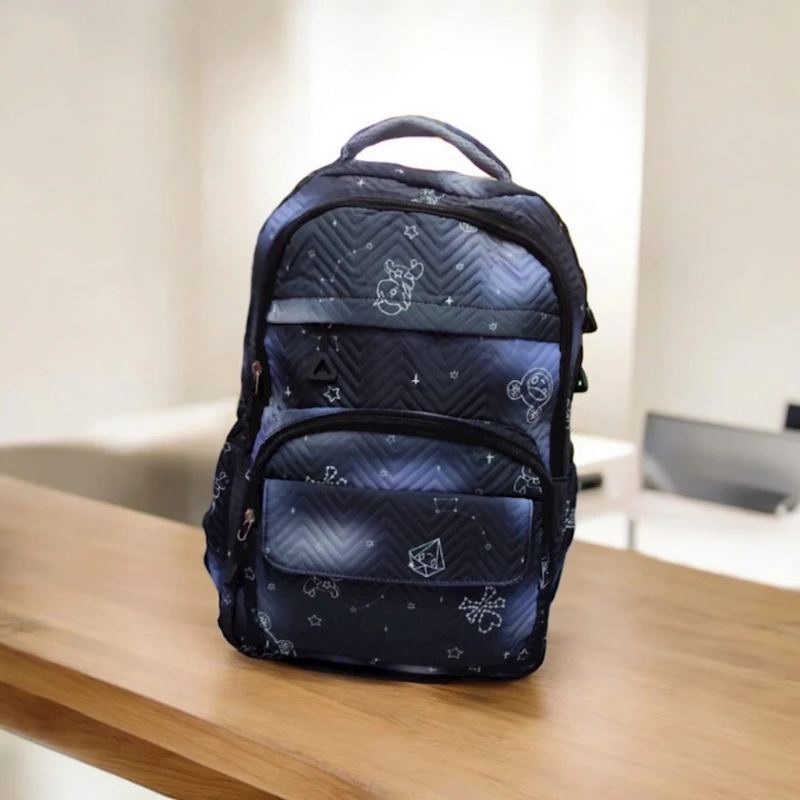 Məktəbli bel çantası UU-SS-025, poliester, göy, 30x35 sm Məktəbli bel çantası UU-SS-025, poliester, göy, 30x35 sm