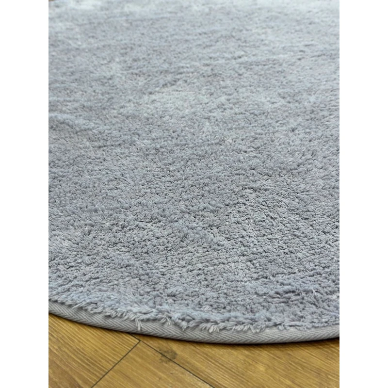 Ковровая дорожка Natural halı nth_GREY09Q, 120x120 см, хлопок, серый