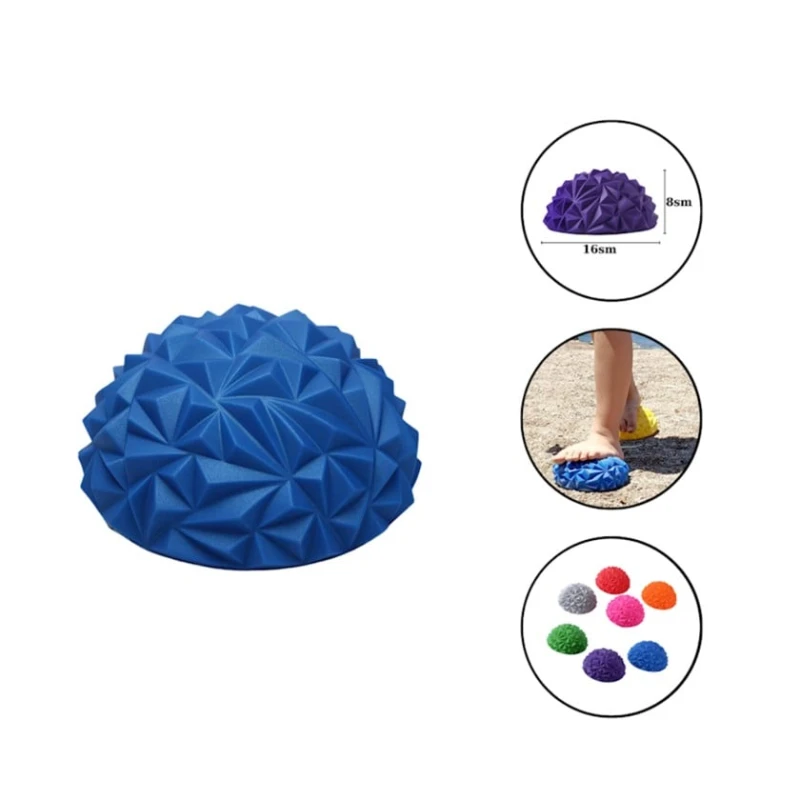 Полукруглый массажный мяч Gymnic 02125062, синий, 16 см