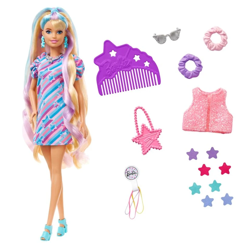 Kukla Barbie Fashionistas Doll Totally Hair Blonde HCM88, 29 sm