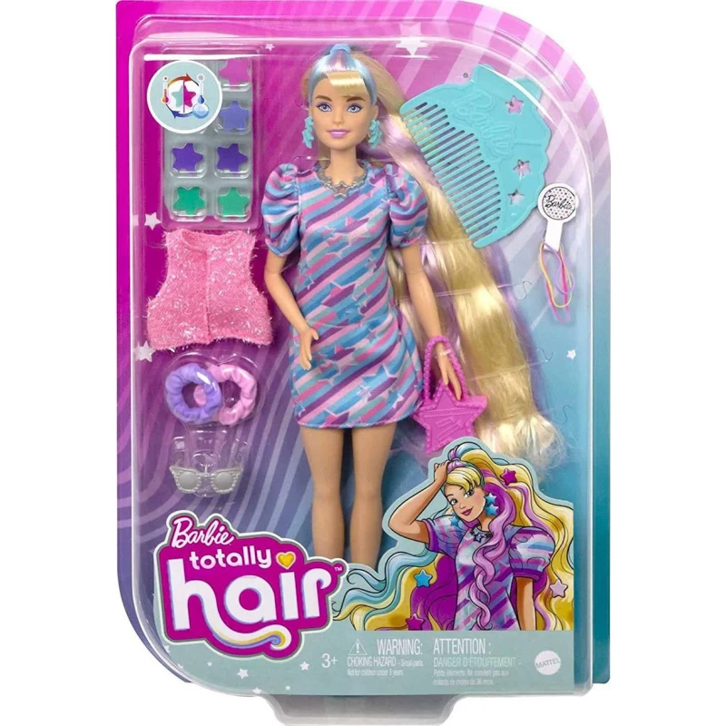 Kukla Barbie Fashionistas Doll Totally Hair Blonde HCM88, 29 sm