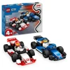 Конструктор LEGO City F1® Williams Racing & Haas F1® Race Cars 60464, 94 детали, от 4 лет