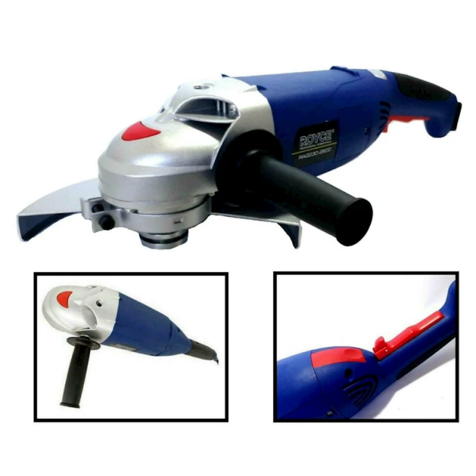 Угловая шлифовальная машина Royce RAG230A-2350, 2350 Вт, диаметр диска: 230 мм Угловая шлифовальная машина Royce RAG230A-2350, 2350 Вт, диаметр диска: 230 мм