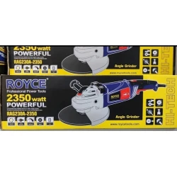 Угловая шлифовальная машина Royce RAG230A-2350, 2350 Вт, диаметр диска: 230 мм