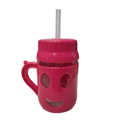 Кружка NH-CPLB370, 370 мл, пластик/стекло, бордовая