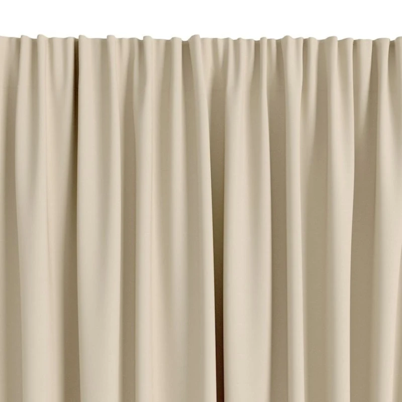 Штора JYSK Amungen, 140x300 см, полиэстер, песочный Штора JYSK Amungen, 140x300 см, полиэстер, песочный