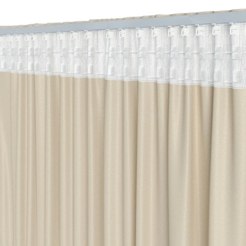 Штора JYSK Amungen, 140x300 см, полиэстер, песочный Штора JYSK Amungen, 140x300 см, полиэстер, песочный