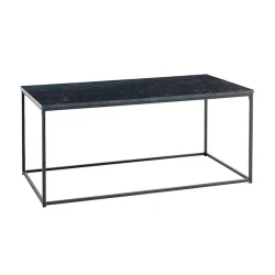 Журнальный стол JYSK Trosterud, 50x100x45 см, МДФ/меламин/металл, черный Журнальный стол JYSK Trosterud, 50x100x45 см, МДФ/меламин/металл, черный