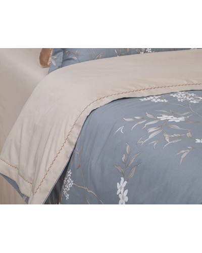 Yataq dəsti Артпостель Арлет, yorğan üzü 175x215 sm, mələfə 240x240 sm, yastıq üzü 50x70/70x70 sm, ikinəfərlik, mako-satin, boz/bej
