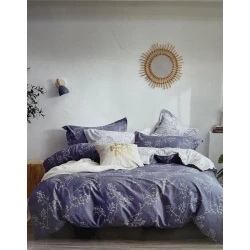 Yataq dəsti First Home SHA-0000579, güllər, 2 yorğan üzü 160x220 sm, mələfə 250x240 sm, yastıq üzü 50x70 sm 2 əd, ailəvi, pambıq, rəngbərəng