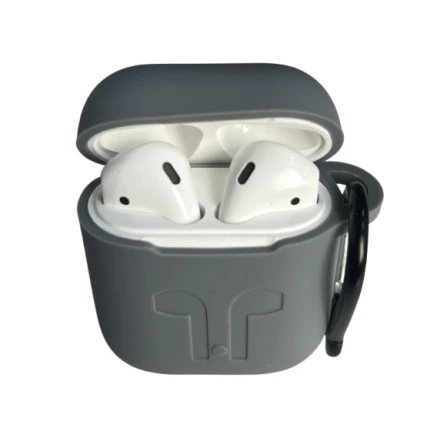 Чехол для наушников Apple Airpods 2 Silicone Gray