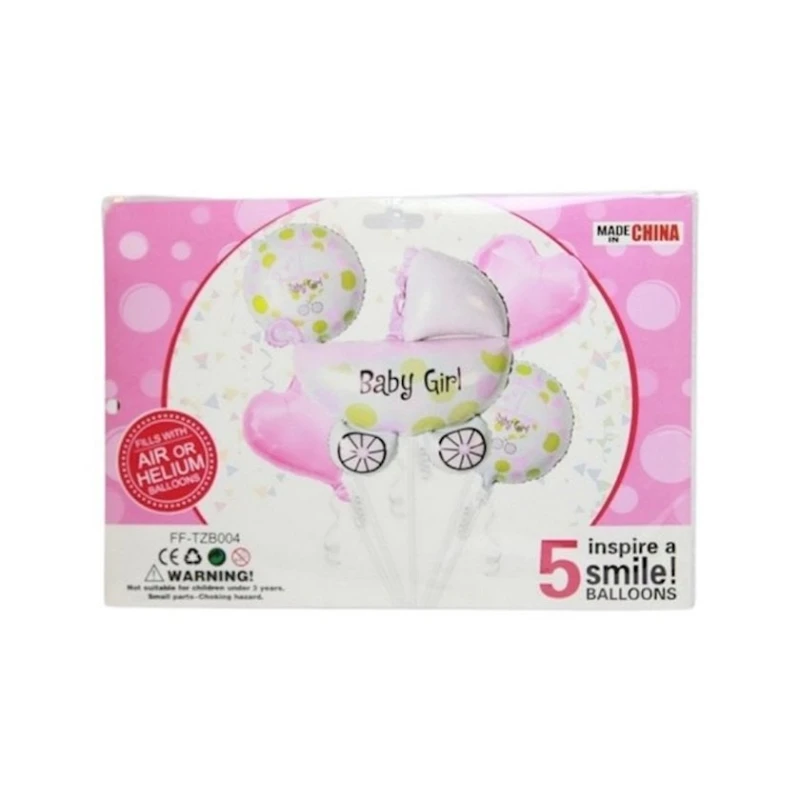 Şar dəsti Inci FF-TZB004 Baby Girl, 5 əd, rəngbərəng