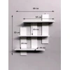 Настенная полка Art Mebel 178, ламинат, 80х80х15 см, белая