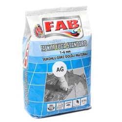 Затирка для плитки FAB FUGA, белая, 5 кг