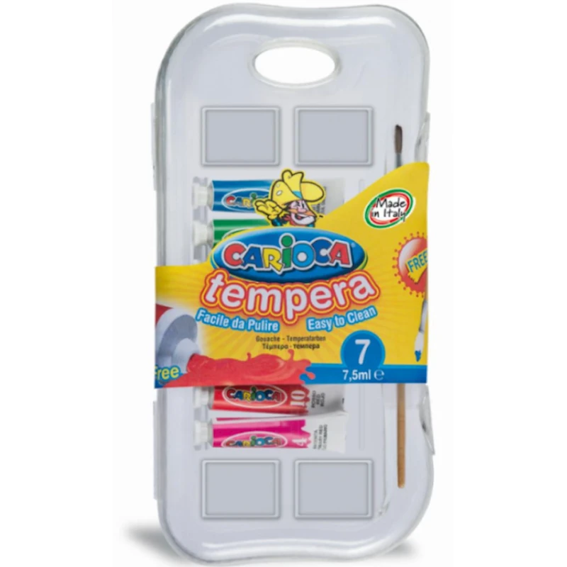 Quaş Carioca Tempera, 7 rəng, 7.5 ml Quaş Carioca Tempera, 7 rəng, 7.5 ml