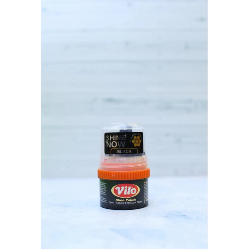 Крем-краска для обуви Vilo Черный, 60 мл Крем-краска для обуви Vilo Черный, 60 мл