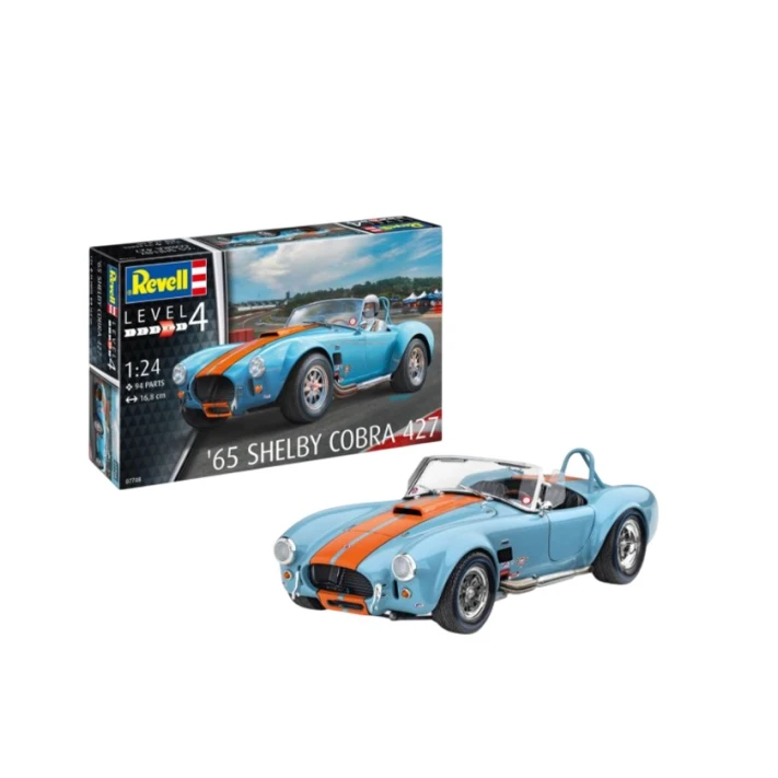 Металический конструктор Revell Shelby Cobra 427, 94 элементa, 12+