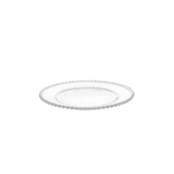 Boşqab HMSD_HH28, dairə, 28 sm, şüşə, şəffaf