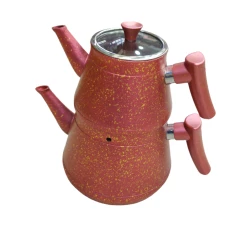 Çaydan dəsti HomeStore_OM2000, 2 l + 1 l, metal, qırmızı